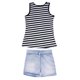 thumbnail image 3 of 2 Uds. Chaleco A Rayas Negras Para Niñas Y Niños, Tops, Pantalones Vaqueros, Ropa (110)-133960,03 Tmvgtek Mujer, 3 of 8