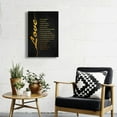 thumbnail image 4 of Corinthians 13 4-8 Love is Patient Wall Art Prints Framed Bible NIV Prayer Quotes Wall Decor Canvas Artwork Vintage Christian Paintings Scripture Pictures Decorations Framed 12x18 inch, 4 of 5