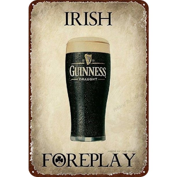 Placa Metal Vintage Guinness Pintura Hierro Rectangular Arte Pared Del 30x40cm