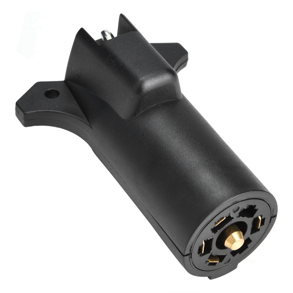 HERCHR Trailer Light Plug, 12V 7 Way Pin RV Blade To 5 Way Flat Trailer