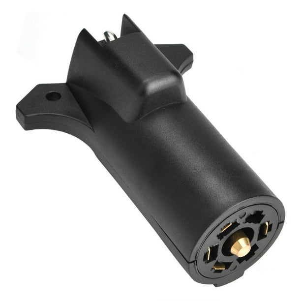 HERCHR Trailer Light Plug, 12V 7 Way Pin RV Blade To 5 Way Flat Trailer