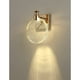 thumbnail image 1 of Lámpara de araña redonda nórdica de lujo, colgante de cristal para iluminación de sala de estar, cuerpo de lámpara de aluminio dorado, pantalla de cristal de alta transmitancia, base gruesa para una, 1 of 4