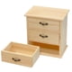 thumbnail image 5 of Organizador de escritorio de madera con cajones, caja de almacenamiento que ahorra espacio, versátil, para artículos de tocador de guardería., 5 of 9
