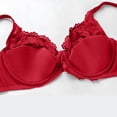 thumbnail image 6 of Padded Sports Bras for Women Women's Push up Lace Bra, Underwire V-Neck Full Cover Bras Plus Size Support Unpadded Everyday Balconette 46/105E, 6 of 7