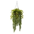 thumbnail image 5 of Nearly Natural Bamboo and Dendrobium Hanging Basket, 5 of 6