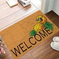 thumbnail image 2 of Tapis de Porte Imprimé Ananas le Plus Récent 2023, Tapis de Porte 1 Pce pour Entrée, Tapis de Porche Extérieur avec Couverture en Polyester, Petit Tapis Tissé pour Dortoir, 2 of 7