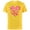 Yellow, variant on Minnie Mouse Icon Pink Hearts Valentine's Day - Short Sleeve Cotton T-Shirt for Adults -Customized-Yellow