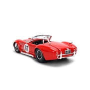 Jada Toys BIGTIME MUSCLE 1:24 1967 Shelby Cobra Die-cast Car – Opening Doors, Hood, Trunk, Rubber Tires(Red)