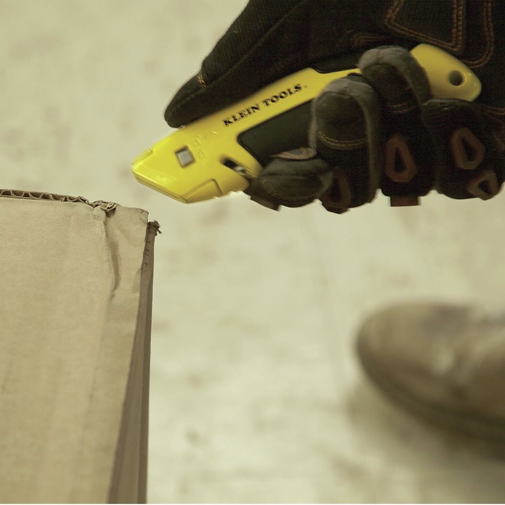 Klein Tools 44136 Self-Retracting Utility Knife - Yellow Handle