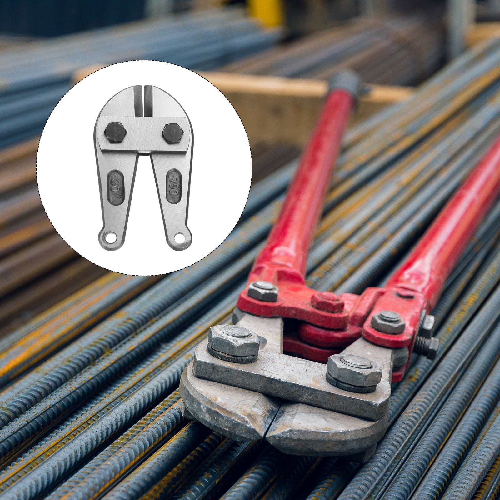Bolt Cutter 30" Replacement Jaws Blade Cutter Hand Alloy Steel Blade Cutter Tools Part for Wire Fence Screw Chain