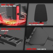 HeeH Hip Abductor Machine: Plate-Loaded Inner & Outer Thigh Trainer for Home Gym Strength Training, Hip Abduction Machine Red
