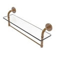 thumbnail image 2 of Remi Collection 22 Inch Glass Vanity Shelf with Integrated Towel Bar, 2 of 7