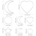 thumbnail image 2 of 8Pcs Metal Dream Catcher Rings  Heart Star Moon Shaped Catcher Rings Macrame Rings for DIY Crafts Hanging Decoratio, 2 of 6