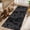 Tie-dye black-gray, variant on 2X6FT Tie-Dye Fluffy Runner Rug, Non-Slip Non-Shedding Plush Shaggy Carpet, Machine Washable Soft Fuzzy Floor Mat for Home Office - White