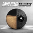 thumbnail image 5 of Yes4All Slam Ball, No-Bounce Ball for Exercise, Cross Training and Core Strength Workout 10lbs - Triangle Black, 5 of 7