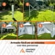 thumbnail image 2 of Toldo con paredes Armored Travel Carpa plegable retráctil 3x3 m Reforzado maleta, 2 of 10