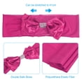 thumbnail image 4 of Uxcell Chair Sash Bow Spandex Stretch Chair Cover Bands Sashes with Bow Knot Rose Red 10, 4 of 6