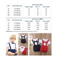 thumbnail image 2 of Douhoow Baby Boys 2PCS Clothes Set Bow Folded Collar Short Sleeve Button Romper Suspender Shorts, 2 of 8