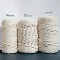 thumbnail image 7 of NANAHuang Natural Cotton Macrame Cord,5mm x110 Yards Macrame Cords Colored Cotton Macrame Rope Craft Cord for Crafts Knitting Plant Hangers Wedding Décor(Beige, 5mm110yards), 7 of 7