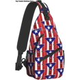 thumbnail image 1 of Puerto Rico Rican Flag Sling bag/Crossbody Backpack/Puerto Rican Shoulder Bag for Travel Hiking Cycling Camping Work, 1 of 1