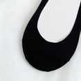 thumbnail image 5 of Fengqque No Show Socks for women Non Slip Low Cut Thin Silky Dress Footies Liner Invisible Socks Flats Loafers Sneakers Black Free Size, 5 of 5