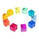thumbnail image 1 of 100 cubos acrílicos arcoíris para niños pequeños, cubos apilables cognitivos de colores, juego de bloques de construcción, rocas para pecera, relleno, 1 of 10