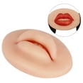 thumbnail image 4 of Silicone Fake Lips, Soft Widely Used 3D Silicone Lips Semi Permanent Easy To Use Elastic  For Embroidery Novice For Practice Dark Skin, 4 of 8