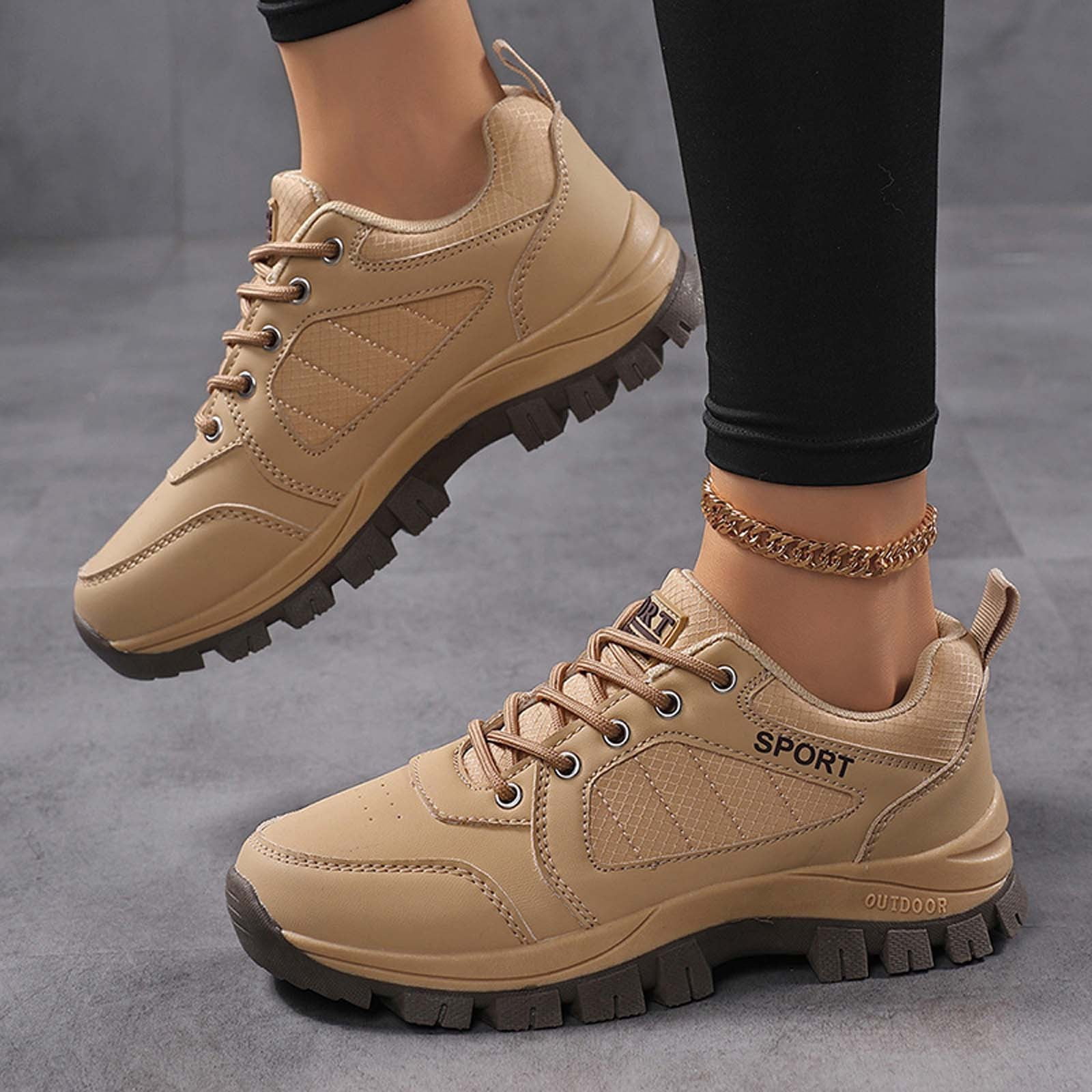 Women's Walking Shoes Waterproof Hiking Shoes on Orthopedic Sneakers Outdoor Non Shoes Casual Trail Shoes
