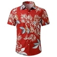 thumbnail image 5 of Hawaiian Shirt for Men Summer Short Sleeve Relaxed Fit Button Down Lapel Collar Tropical Beach Shirts Vacation Outfits, 5 of 5