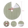 thumbnail image 7 of Boho Sage Green Stripes Christmas Tree Skirt 48 Inches Large Christmas Skirt Tree, Modern Bohemian Art Texture Tree Skirt Christmas Decorations for Fireplace Party Holidays Indoor Outdoor, 7 of 7