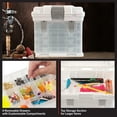 thumbnail image 3 of Stalwart Small Part Organizer Toolbox for Hardware, Tackle or Crafts, White, 3 of 10