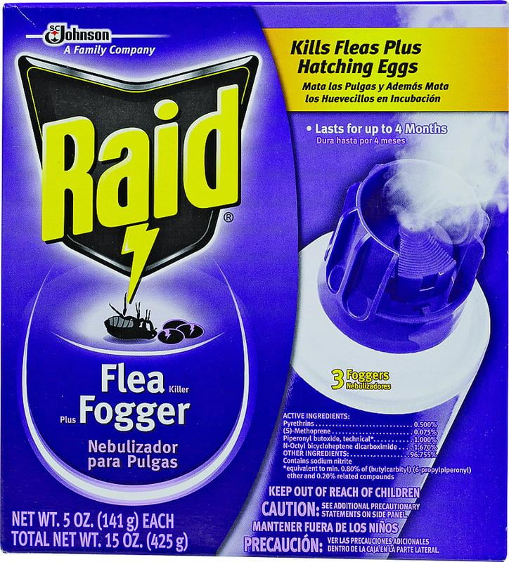 1PKSC Johnson 41654 Raid Fog Flea Killer Raid Plus 5 Ounce