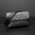 thumbnail image 5 of Bolso de hombro a cuadros para hombre, bolso de mensajero de moda, bolso de hombro de moda urbana para niños, bolso pequeño para estudiantes, bolso de mensajero personalizado, 5 of 5