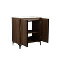 thumbnail image 4 of 30 in. Single Vanity in Brown Walnut finish with Solid Surface Resin White Sink, 4 of 15