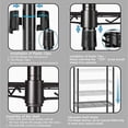 thumbnail image 6 of 3 Tiers Heavy Duty Clothes Rack for Hanging Clothes Rack,Freestanding Closet with 2 Side Hooks and Hanging Rod, 29.1" L x 15.7" W x 76.3" H,Max Load 500LBS,Black$$Home Decor, Kitchen, & Other, 6 of 6