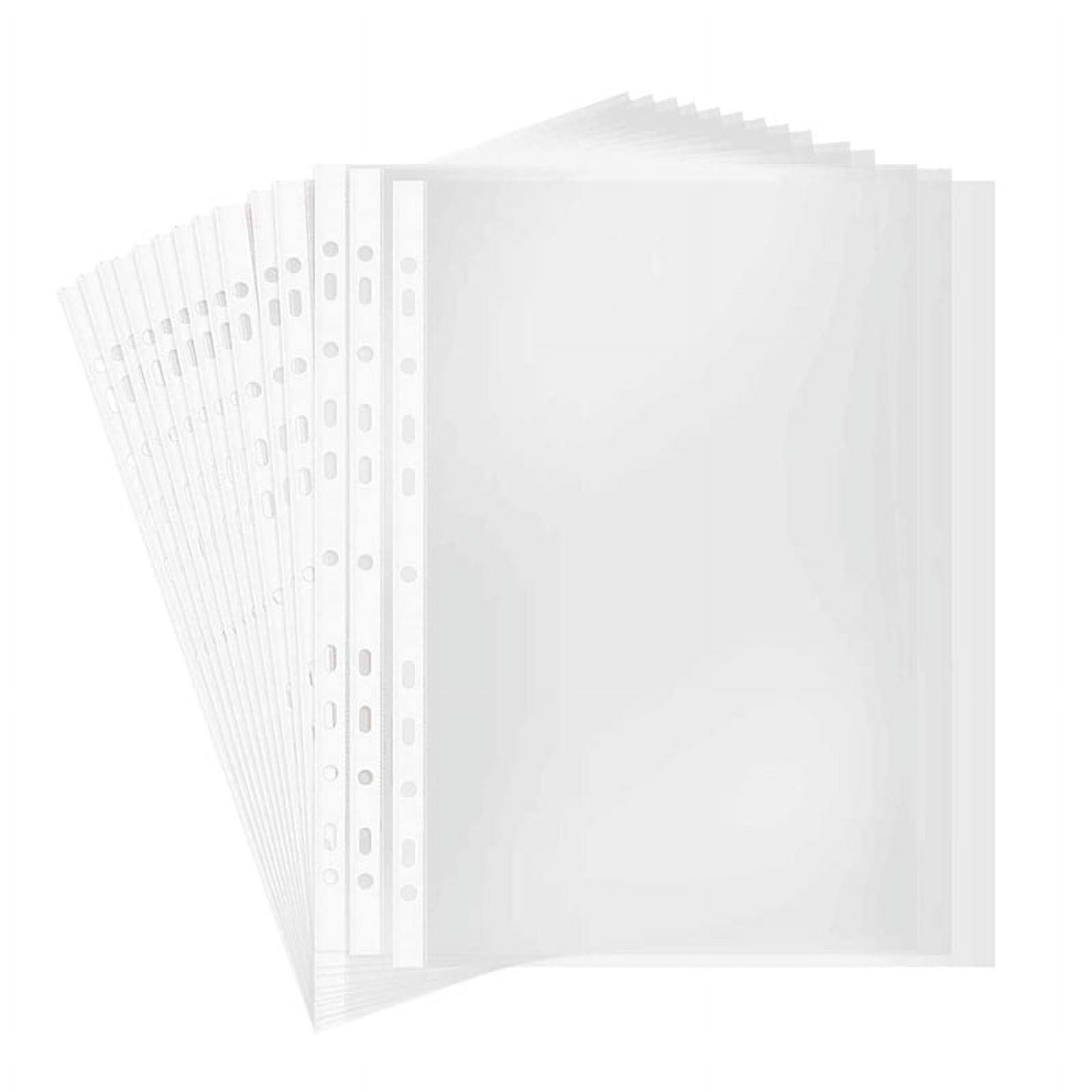 100 Feuilles De Rechange A4 - 120 G - 4 Trous - Pour Classeur Grand Format