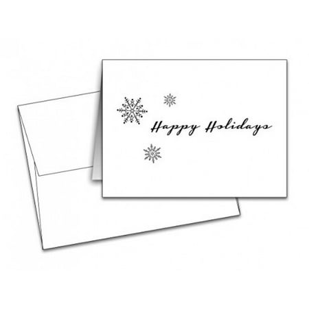 snowflakes happy holiday christmas greeting cards holiday card size