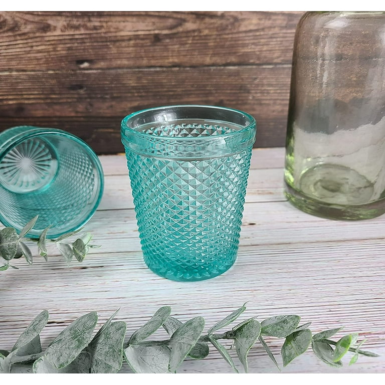 Vintage Embossed Glassware Set,hobnail Drinking Glasses Set