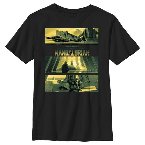 Boy's Star Wars: The Mandalorian Concord Dawn Caste  Graphic Tee Black Medium