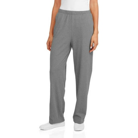 white stag knit pants with pockets