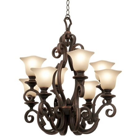Chandeliers 8 Light Bulb Fixture With Black Finish Ston Gl Hand Forged Iron E26 30 800 Watts Chandeliers 8 Light Bulb Fixture With Black Finish Ston Gl Hand Forged Iron E26 30 800 Watts