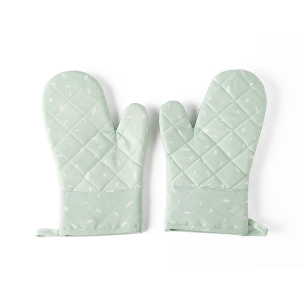 Advancent 1 par de guantes de lona para horno microondas, portátiles, reutilizables, coloridos, colgantes, protectores, guantes de cocina para el hogar, Herramientas y accesorios para hornear Verde Advancent HA065049-04B