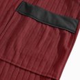thumbnail image 4 of NOLDARES Mens Robe Cotton Terry Cloth Shower Bathrobe Spa Towel Bath Robes for Men(Wine,XL), 4 of 9