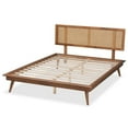 thumbnail image 4 of Baxton Studio Nura Walnut Brown Finished Wood and King Size Platform Bed, 4 of 10
