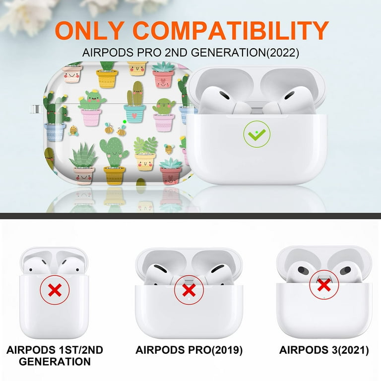 Maxjoy for AirPods Pro 2 Case Leather, AirPods Pro Leather Case Cover with Keychain AirPods Strap Compatible with Apple AirPods Pro 2nd Generation