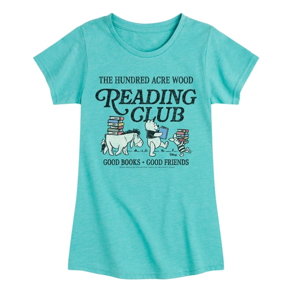 Winnie the Pooh - Reading Club Fitted Short Sleeve Graphic T-Shirt