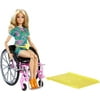 Barbie Fashionistas Doll #165 with Wheelchair and Ramp, Tropical Outfit with Accessories