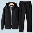 thumbnail image 4 of Conjuntos de chándal deportivo para hombre, sudaderas con capucha, ropa exterior con cremallera, conjuntos de ropa deportiva y pantalones de chándal, ropa deportiva para entrenamiento masculino, otoño, 4 of 5