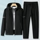 thumbnail image 3 of Conjuntos de chándal deportivo para hombre, sudaderas con capucha, ropa exterior con cremallera, conjuntos de ropa deportiva y pantalones de chándal, ropa deportiva para entrenamiento masculino, otoño, 3 of 4