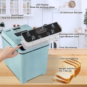 KBS 20-in-1 2LB Bread Maker Machine with 2 Custom Menus,Gluten-Free & 15H Delay Timer, Nonstick Pan, LCD Display, Black